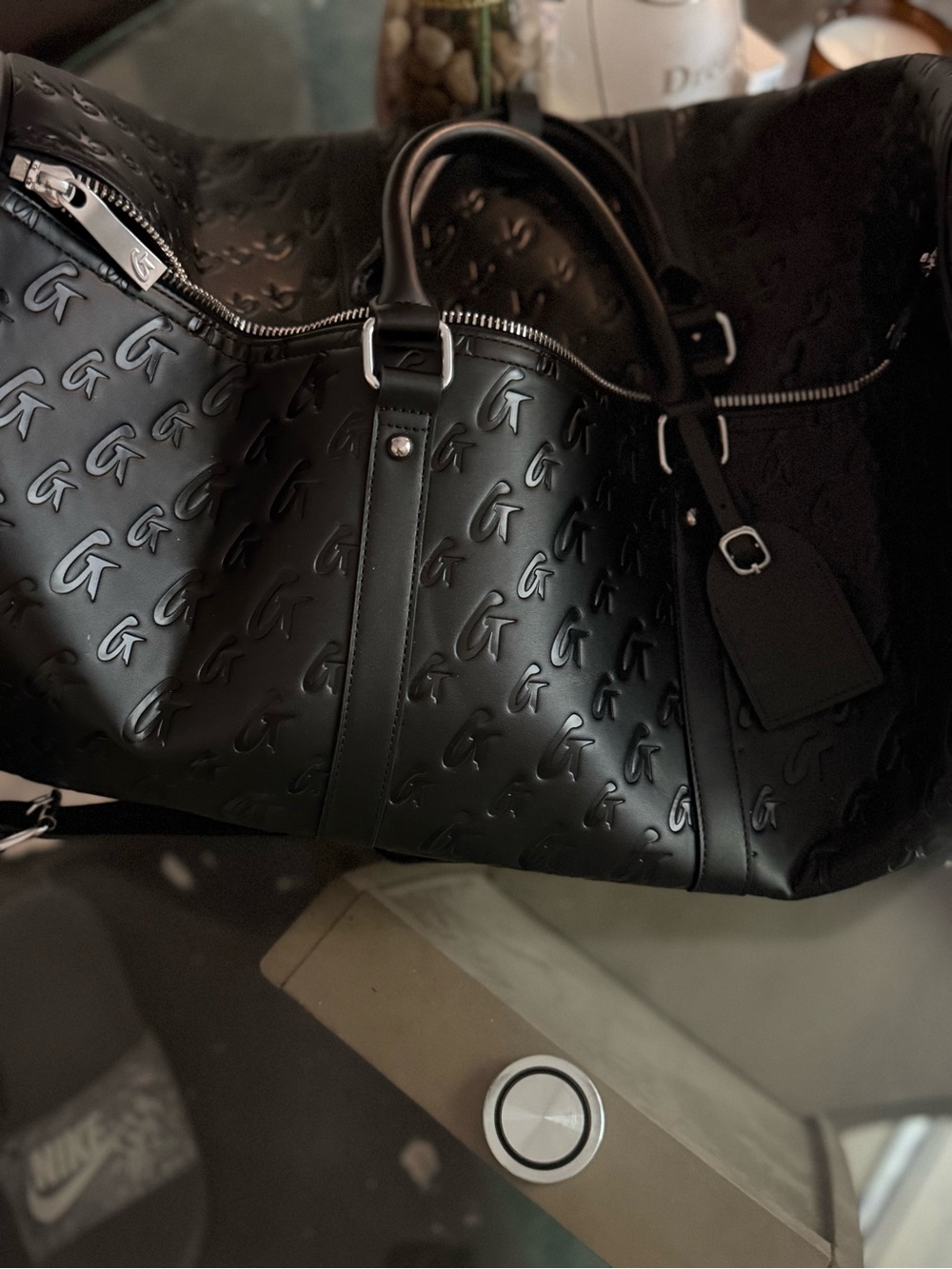 Glam-Aholic Leather Travel Weekender Bag